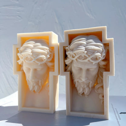Faithful Molds™ Jesus Sculpture – Silicone Candle Mold