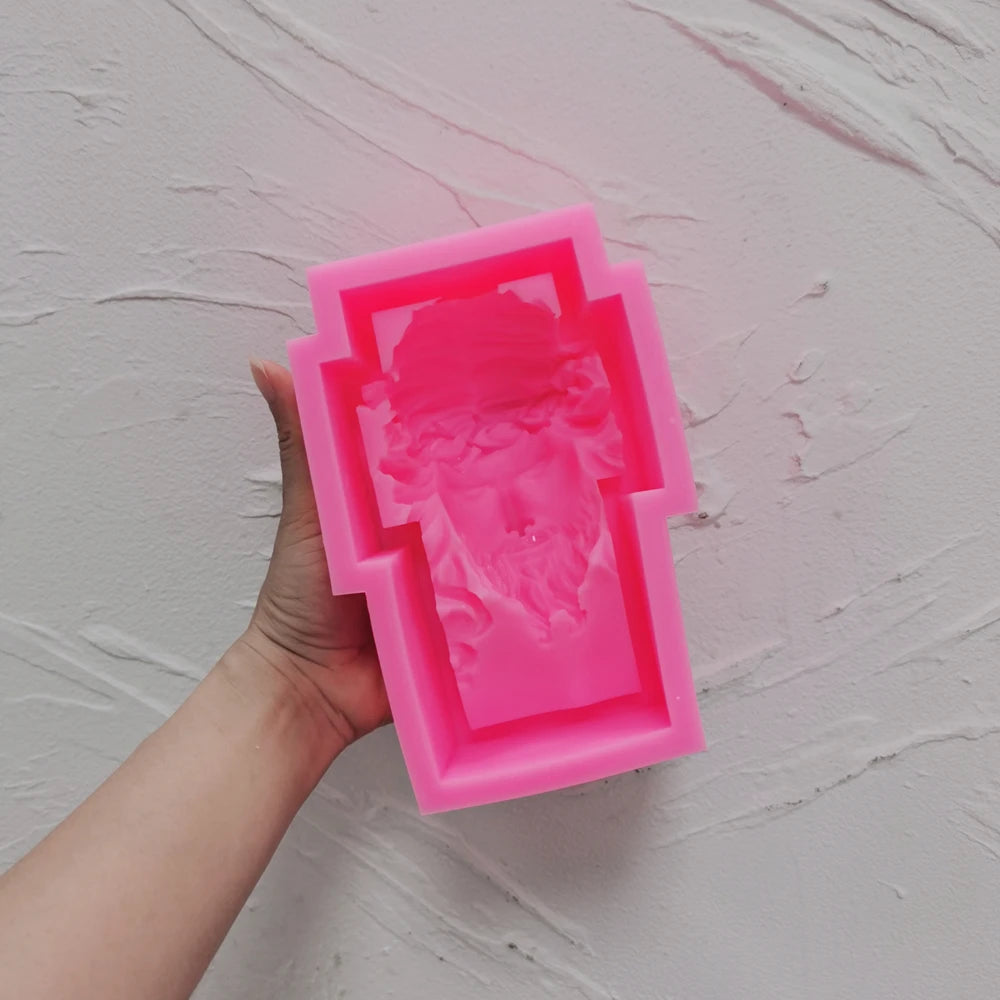 Faithful Molds™ Jesus Sculpture – Silicone Candle Mold