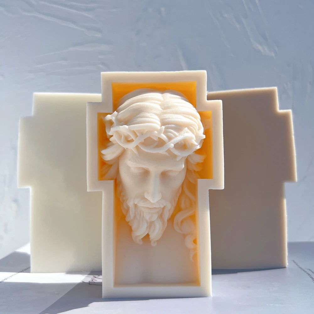 Faithful Molds™ Jesus Sculpture – Silicone Candle Mold