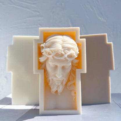 Faithful Molds™ Jesus Sculpture – Silicone Candle Mold