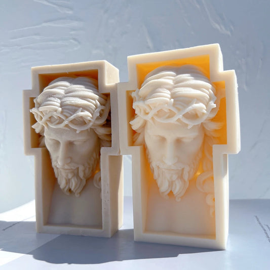 Faithful Molds™ Jesus Sculpture – Silicone Candle Mold