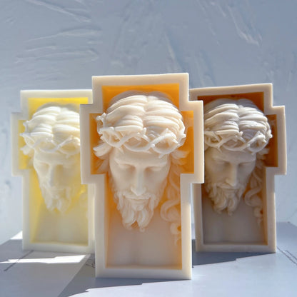 Faithful Molds™ Jesus Sculpture – Silicone Candle Mold